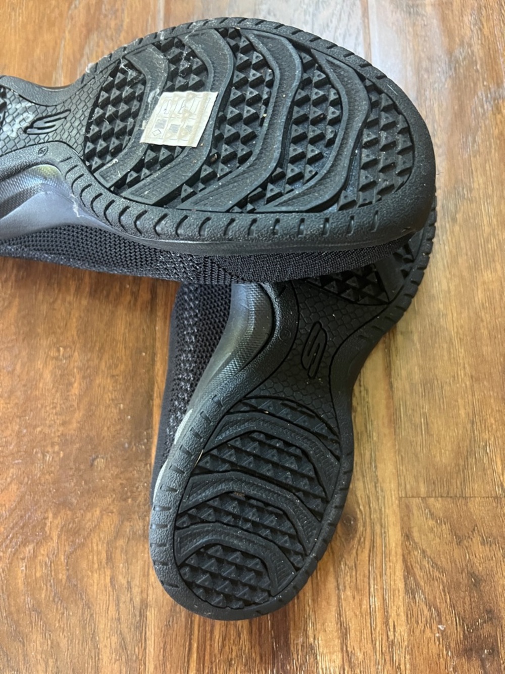 Skechers Black Knit Slip-On Sneakers for Women - Picture 3 of 3